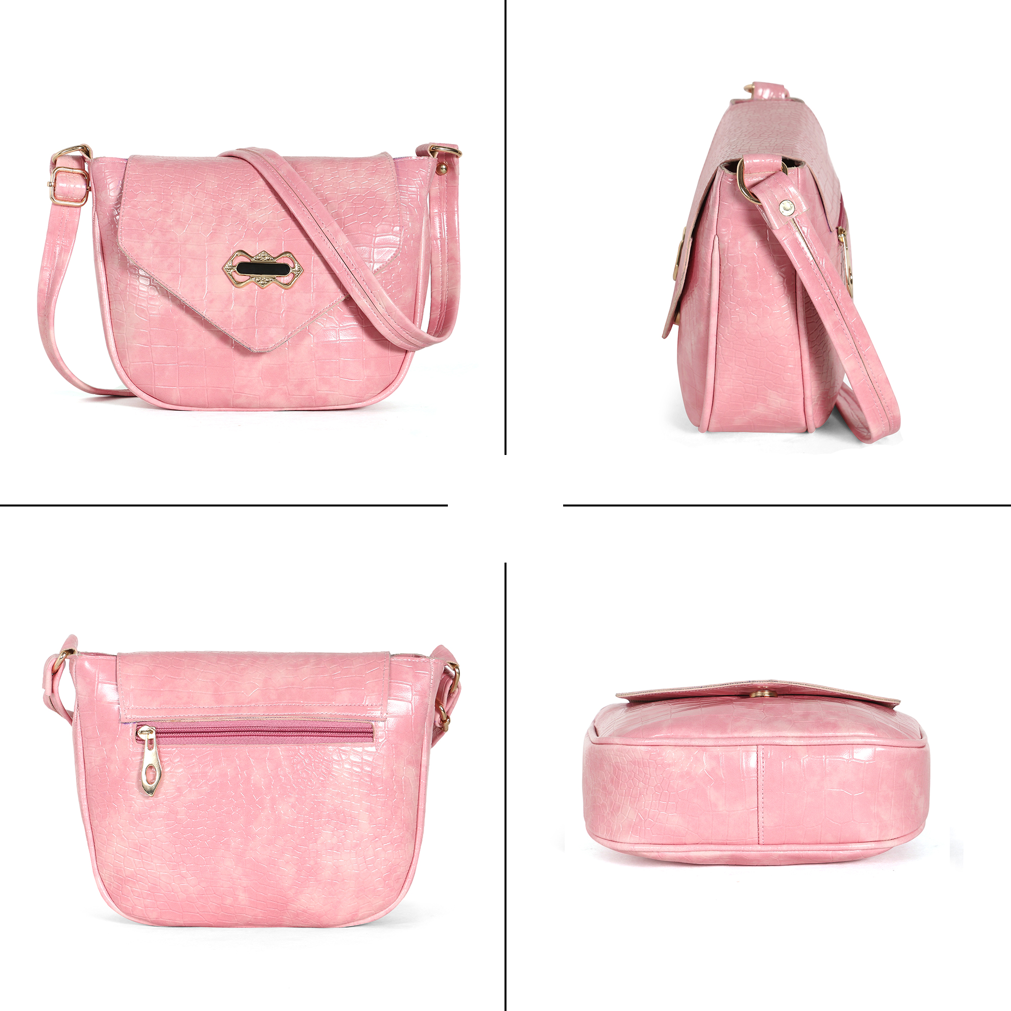 Sling Croco Pink Bag